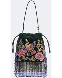 Etro - Kalispera Small Beaded Suede Shoulder Bag - Lyst