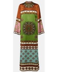 ALÉMAIS - Contina Silk Maxi Dress - Lyst