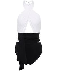 Karla Colletto - Cutout Halterneck Swimsuit - Lyst