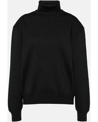 Alaïa - Wool-Blend Turtleneck Sweater - Lyst