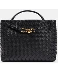 Bottega Veneta - Andiamo Medium Leather Tote Bag - Lyst