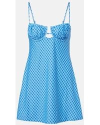 Montce - Petal Plaid Minidress - Lyst