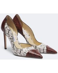 Jimmy Choo - Brigitte Snake-Effect Leather Pumps - Lyst