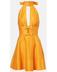 Rebecca Vallance - Cera Cutout Halterneck Minidress - Lyst