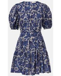 Ulla Johnson - Vestido Corto Rosalie En Mezcla De Algodon - Lyst