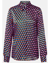 Dries Van Noten - Polka-Dot Silk Shirt - Lyst