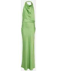 Jonathan Simkhai - Robe Longue Reannon En Satin - Lyst