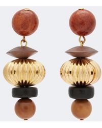 Jennifer Behr - Lavon Embellished-Plated Drop Earrings - Lyst