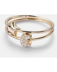 Roxanne First - Mini Moon And Star Set Of 14Kt Rings With Diamonds - Lyst