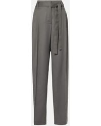 The Row - Pantalon Droit Lonan A Taille Haute En Soie - Lyst