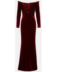 Roland Mouret - Off-Shoulder Velvet Gown - Lyst