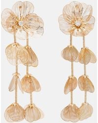 Self-Portrait - Boucles D'Oreilles A Fleurs Et Ornements - Lyst