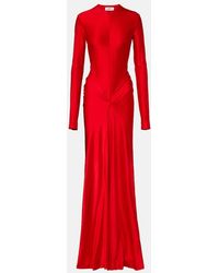 Victoria Beckham - Gathered Satin Gown - Lyst