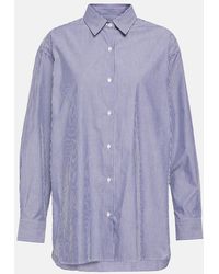 Nili Lotan - Yorke Striped Cotton Poplin Shirt - Lyst