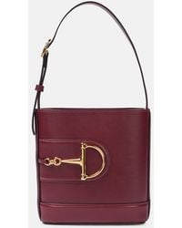 Gucci - 73 Small Leather Bucket Bag - Lyst