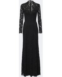 Monique Lhuillier - Lace Cotton-Blend Bustier Gown - Lyst