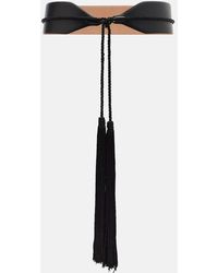 Alaïa - Cinturon De Piel Con Borlas - Lyst
