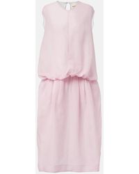 KHAITE - Robe Midi Noah En Organza De Soie - Lyst