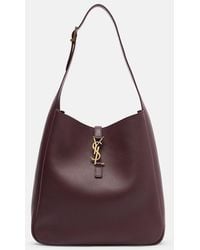 Saint Laurent - Le 5 A 7 Large Leather Shoulder Bag - Lyst