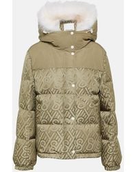 Yves Salomon - Logo Shearling-Trimmed Down Jacket - Lyst