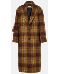 Loewe - Fringed Mohair And Wool Coat - Lyst