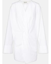 TOVE - Destry Gathered Cotton Poplin Top - Lyst