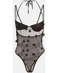 Jacquemus - Applique Mesh Bodysuit - Lyst