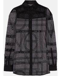 TOTEME - Embroidered Cotton And Silk Voile Shirt - Lyst