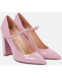 Gianvito Rossi - Salones Ribbon Jane 100 De Charol - Lyst