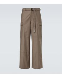 Sacai - Cotton Cargo Pants - Lyst