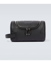 Gucci - Jumbo GG Small Leather Toiletry Bag - Lyst