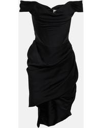 Vivienne Westwood - Off-Shoulder Bustier Crepe Minidress - Lyst
