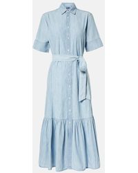 Polo Ralph Lauren - Cotton Chambray Shirt Dress - Lyst