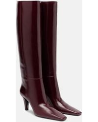 Saint Laurent - Stiefel Jill 75 Aus Leder - Lyst