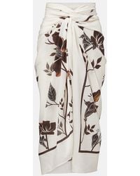 Agua Bendita - Lavanda Cotton And Silk Beach Cover-Up - Lyst