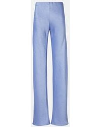 Vince - Weite High-Rise Hose Aus Satin - Lyst