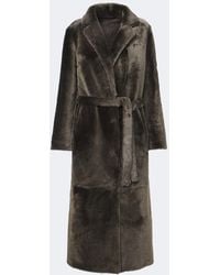 Yves Salomon - Reversible Shearling And Leather Coat - Lyst
