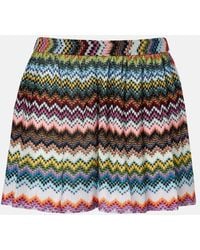 Missoni - Zigzag Lame Bermuda Shorts - Lyst