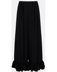 Chloé - Silk Crepe De Chine Wide-Leg Pants - Lyst
