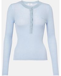 Chloé - Henley-Top Aus Wolle - Lyst