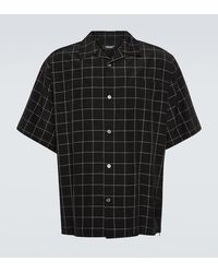 Undercover - Checked Silk-Blend Shirt - Lyst
