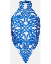 Poupette - Guilia Printed Halterneck Top - Lyst