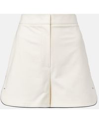 Max Mara - Orbit Cotton-Blend Canvas Shorts - Lyst
