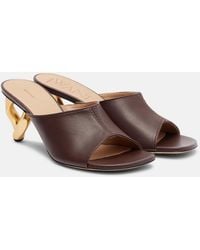 JW Anderson - Stitch Leather Mules - Lyst