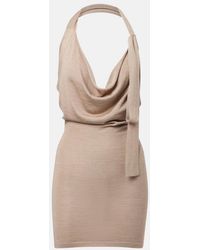 AYA MUSE - Evo Knitted Silk And Cashmere Minidress - Lyst