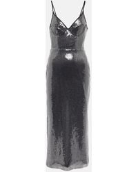 David Koma - Sequined Pencil Midi Dress - Lyst