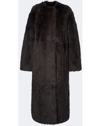 TOTEME - Mantel Aus Shearling - Lyst