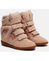 Isabel Marant - Bekett Suede High-Top Sneakers - Lyst