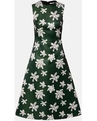 Emilia Wickstead - Rumi Floral Genzianella Midi Dress - Lyst