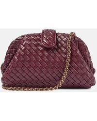 Bottega Veneta - Lauren 1980 Small Intrecciato Leather Clutch - Lyst